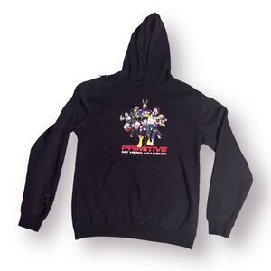 Primitive Skateboards Hoodie My‎ Hero Academia Pullover Black Size Large